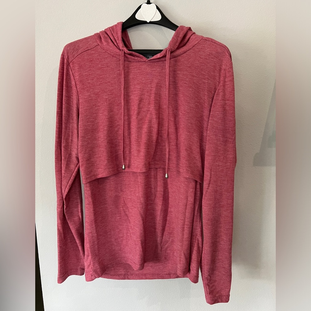 Pink Nursing Sweater, Ginkana brand, size medium